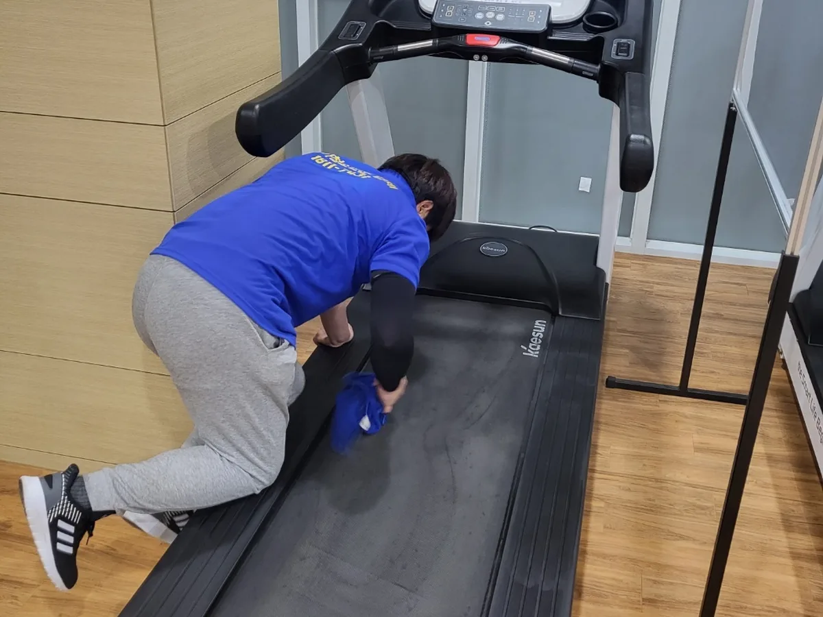 청양군 비봉면 피트니스 라커 검사실 위생청소 사례 - 행진크린